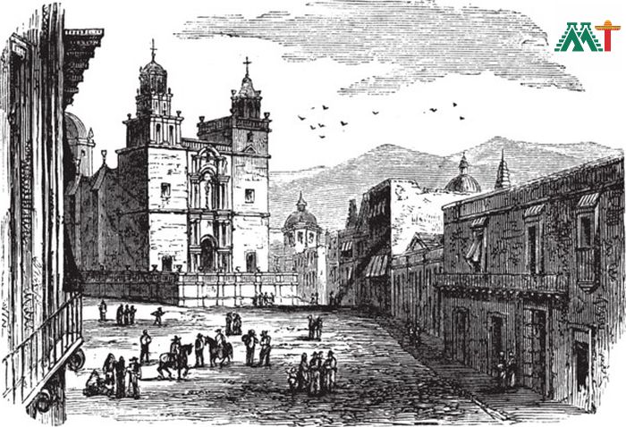 Cathedral At Guanajuato Vintage Painting