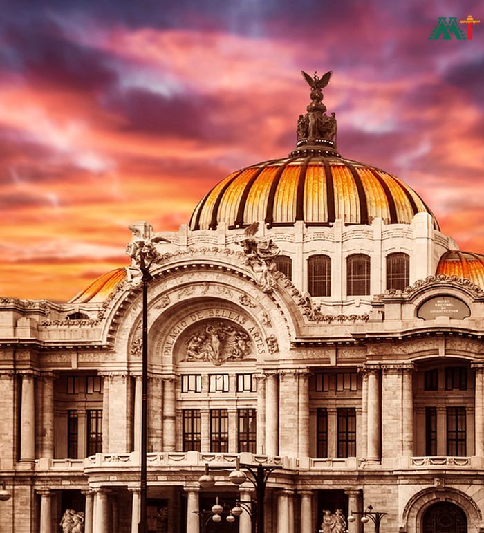 Palace Of Fine Arts In Mexico City