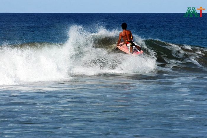 Surfer In Puerto Escondido Mexico