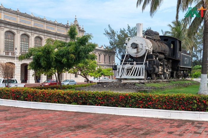 Historic Train Station In Veracruz Mexico