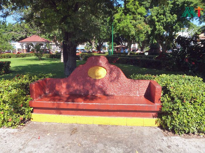 Stone Bench in Huatulco